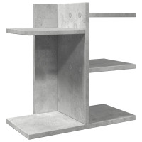 Produktbild för Skrivbordshyllor betonggrå 42x21,5x42 cm konstruerat trä