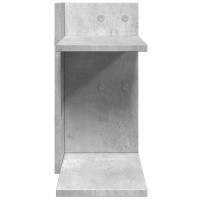 Produktbild för Skrivbordshyllor betonggrå 42x21,5x42 cm konstruerat trä