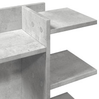 Produktbild för Skrivbordshyllor betonggrå 42x21,5x42 cm konstruerat trä