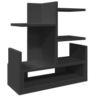 Produktbild för Skrivbordshyllor svart 49x20x52,5 cm konstruerat trä