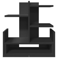 Produktbild för Skrivbordshyllor svart 49x20x52,5 cm konstruerat trä