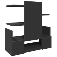 Produktbild för Skrivbordshyllor svart 49x20x52,5 cm konstruerat trä