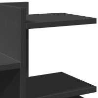 Produktbild för Skrivbordshyllor svart 49x20x52,5 cm konstruerat trä