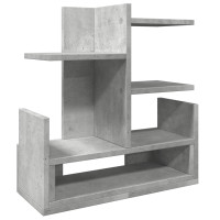Produktbild för Skrivbordshyllor betonggrå 49x20x52,5 cm konstruerat trä