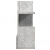 Produktbild för Skrivbordshyllor betonggrå 49x20x52,5 cm konstruerat trä
