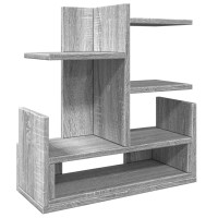 Produktbild för Skrivbordshyllor grå sonoma 49x20x52,5 cm konstruerat trä