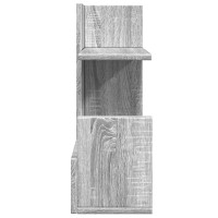 Produktbild för Skrivbordshyllor grå sonoma 49x20x52,5 cm konstruerat trä