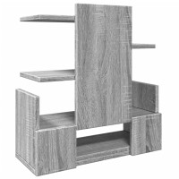 Produktbild för Skrivbordshyllor grå sonoma 49x20x52,5 cm konstruerat trä