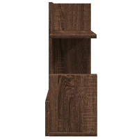 Produktbild för Skrivbordshyllor brun ek 49x20x52,5 cm konstruerat trä
