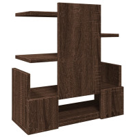Produktbild för Skrivbordshyllor brun ek 49x20x52,5 cm konstruerat trä