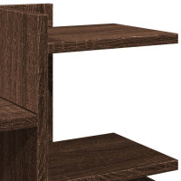 Produktbild för Skrivbordshyllor brun ek 49x20x52,5 cm konstruerat trä