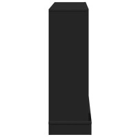 Produktbild för Spiselkrans svart 100x30x87,5 cm konstruerat trä