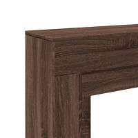 Produktbild för Spiselkrans brun ek 100x30x87,5 cm konstruerat trä