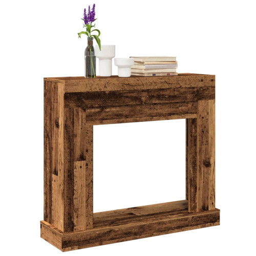 vidaXL Spiselkrans åldrat trä 100x30x87,5 cm konstruerat trä - Eldstäder & Tillbehör