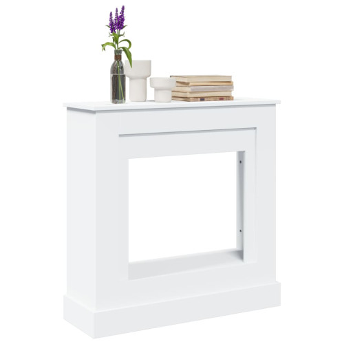 vidaXL Spiselkrans vit 90x30x90 cm konstruerat trä