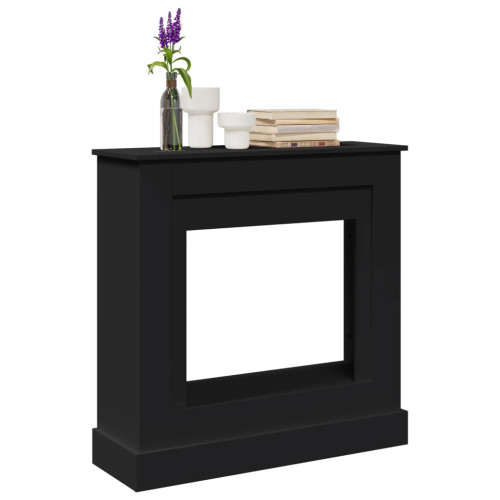 vidaXL Spiselkrans svart 90x30x90 cm konstruerat trä