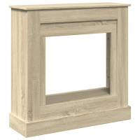 Produktbild för Spiselkrans sonoma-ek 90x30x90 cm konstruerat trä