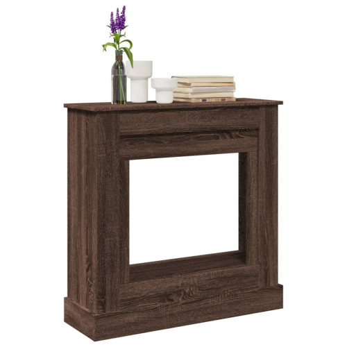 vidaXL Spiselkrans brun ek 90x30x90 cm konstruerat trä - Eldstäder & Tillbehör