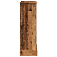 Produktbild för Spiselkrans åldrat trä 90x30x90 cm konstruerat trä