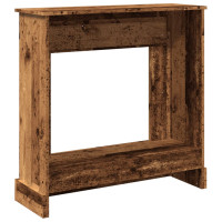 Produktbild för Spiselkrans åldrat trä 90x30x90 cm konstruerat trä