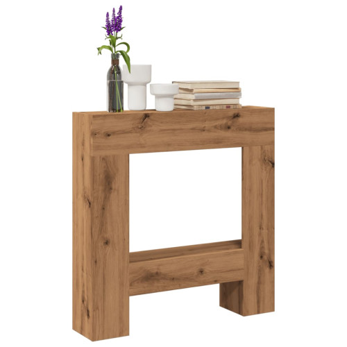 vidaXL Spiselkrans artisan ek 81x18x82 cm konstruerat trä - Eldstäder & Tillbehör