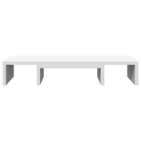Produktbild för Skärmställ justerbart 60x24x10,5 cm konstruerat trä vit