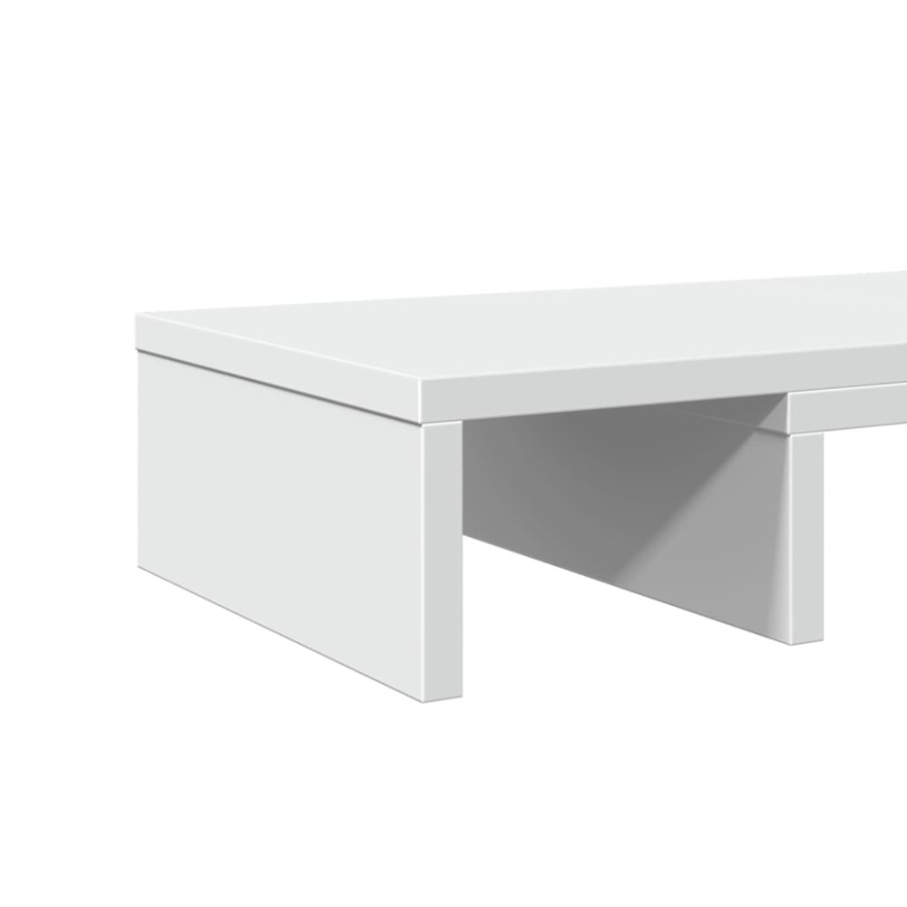 Produktbild för Skärmställ justerbart 60x24x10,5 cm konstruerat trä vit