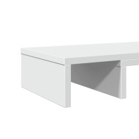 Produktbild för Skärmställ justerbart 60x24x10,5 cm konstruerat trä vit