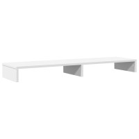 Produktbild för Skärmställ vit 100x27x10 cm konstruerat trä