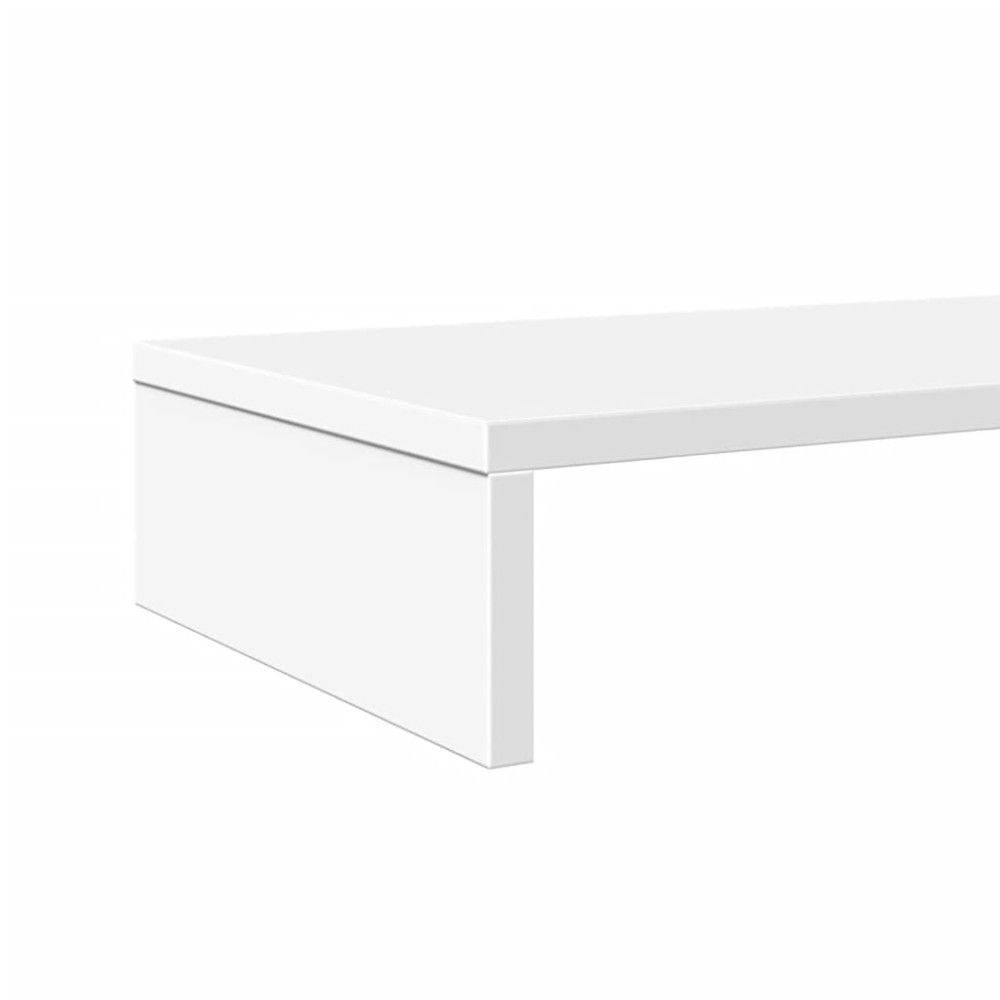 Produktbild för Skärmställ vit 100x27x10 cm konstruerat trä