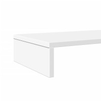 Produktbild för Skärmställ vit 100x27x10 cm konstruerat trä