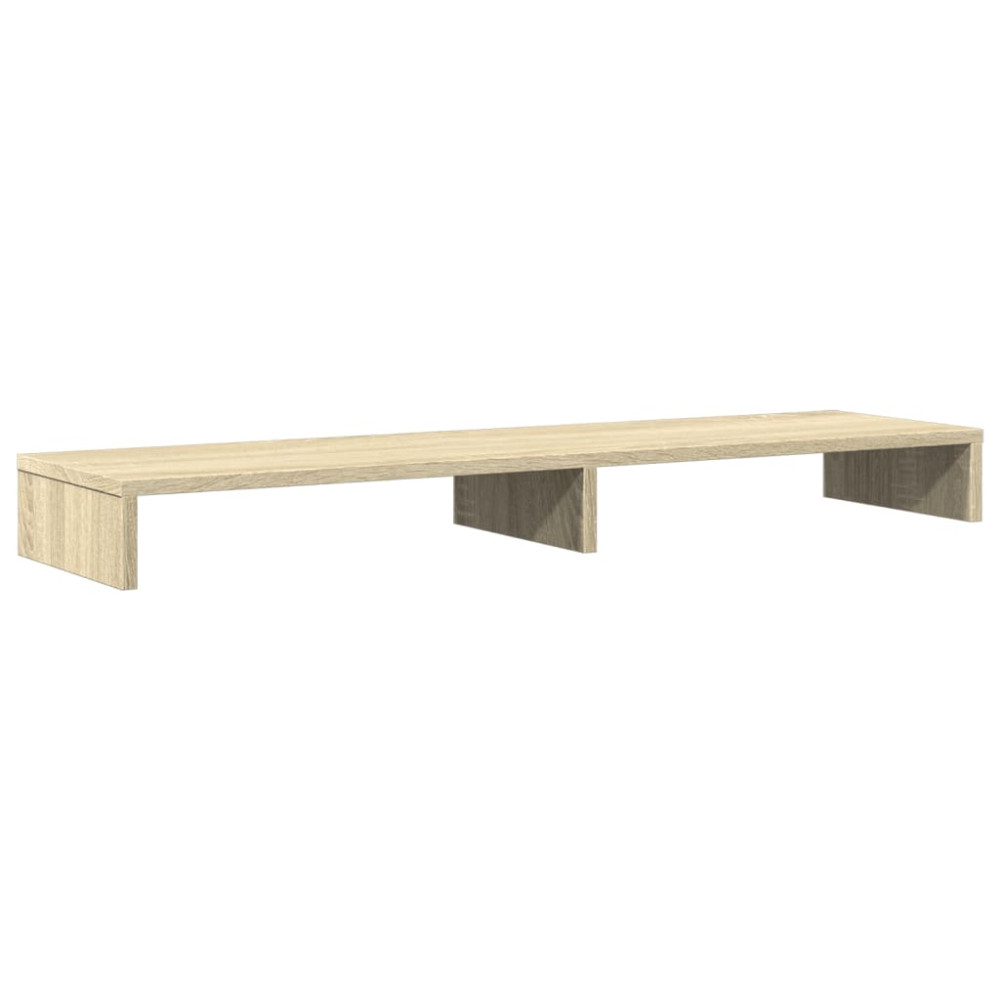 Produktbild för Skärmställ sonoma-ek 100x27x10 cm konstruerat trä
