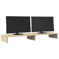 Produktbild för Skärmställ sonoma-ek 100x27x10 cm konstruerat trä