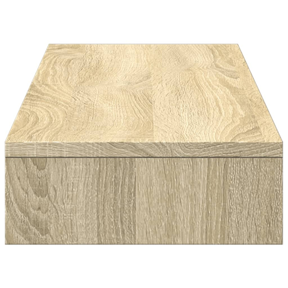Produktbild för Skärmställ sonoma-ek 100x27x10 cm konstruerat trä