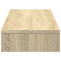 Produktbild för Skärmställ sonoma-ek 100x27x10 cm konstruerat trä