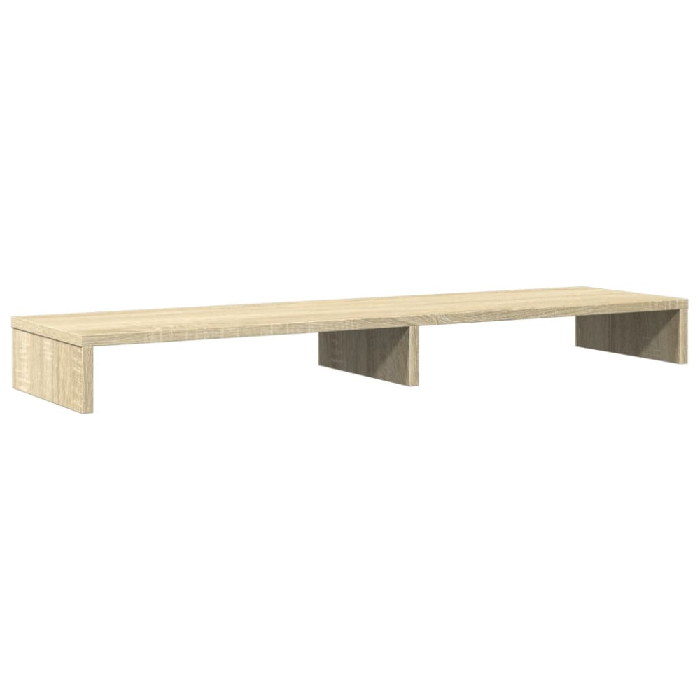 Produktbild för Skärmställ sonoma-ek 100x27x10 cm konstruerat trä