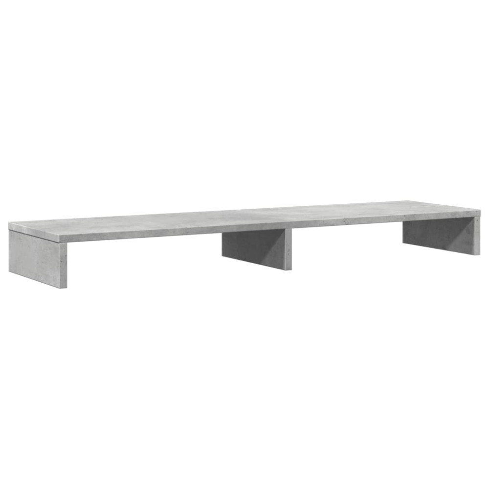 Produktbild för Skärmställ betonggrå 100x27x10 cm konstruerat trä