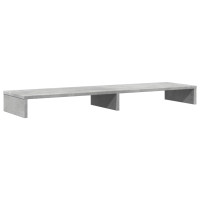 Produktbild för Skärmställ betonggrå 100x27x10 cm konstruerat trä