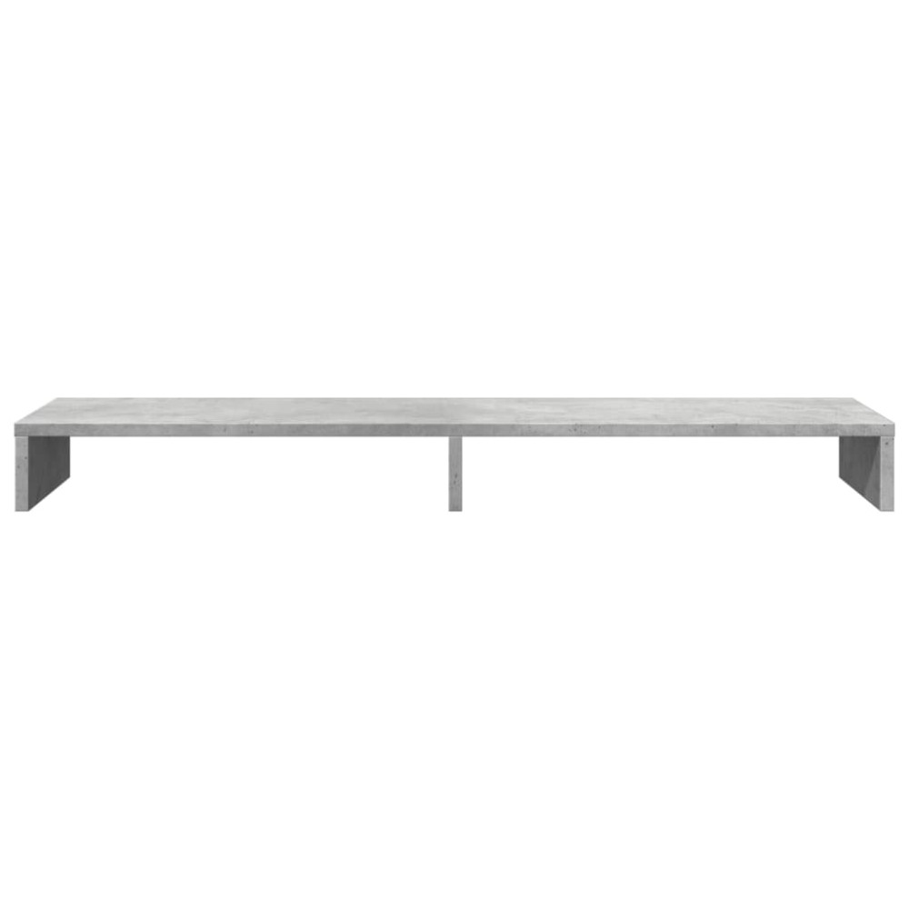 Produktbild för Skärmställ betonggrå 100x27x10 cm konstruerat trä