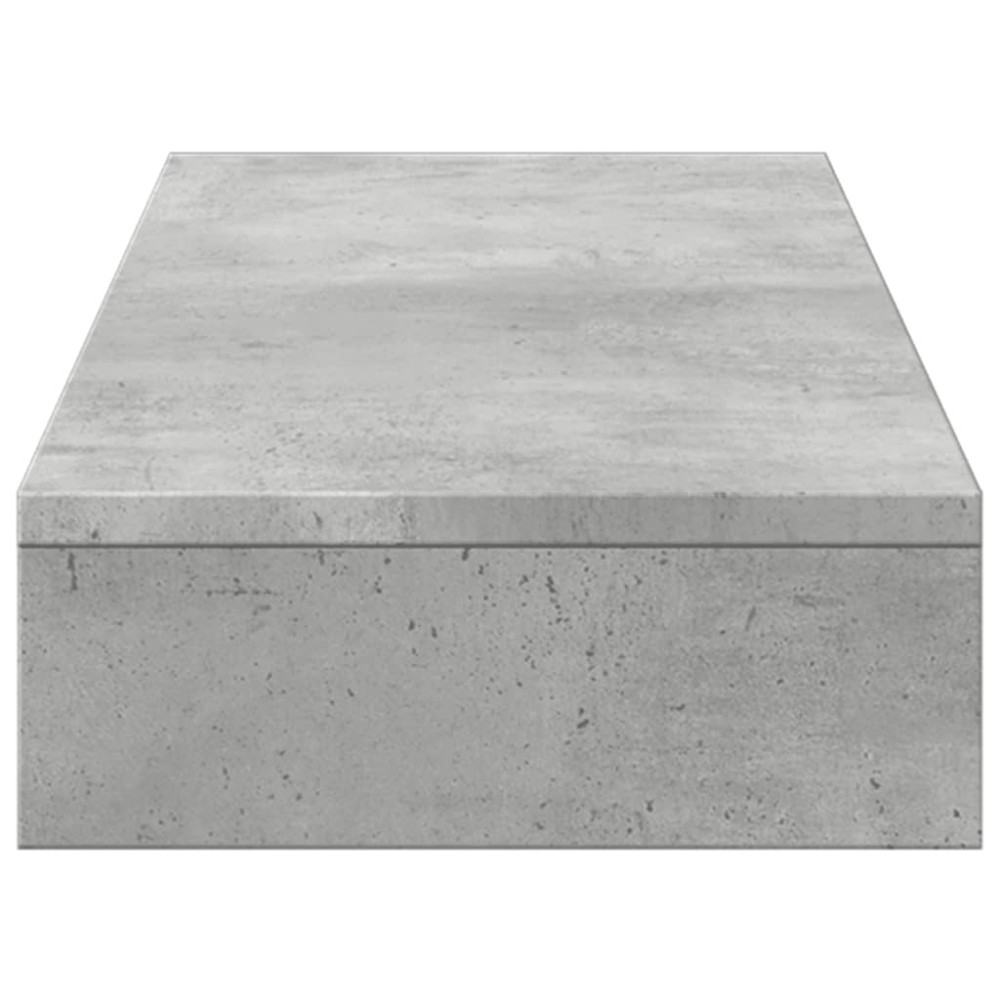 Produktbild för Skärmställ betonggrå 100x27x10 cm konstruerat trä