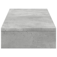 Produktbild för Skärmställ betonggrå 100x27x10 cm konstruerat trä