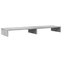 Produktbild för Skärmställ betonggrå 100x27x10 cm konstruerat trä