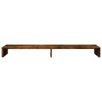 Produktbild för Skärmställ rökfärgad ek 100x27x10 cm konstruerat trä