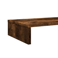 Produktbild för Skärmställ rökfärgad ek 100x27x10 cm konstruerat trä