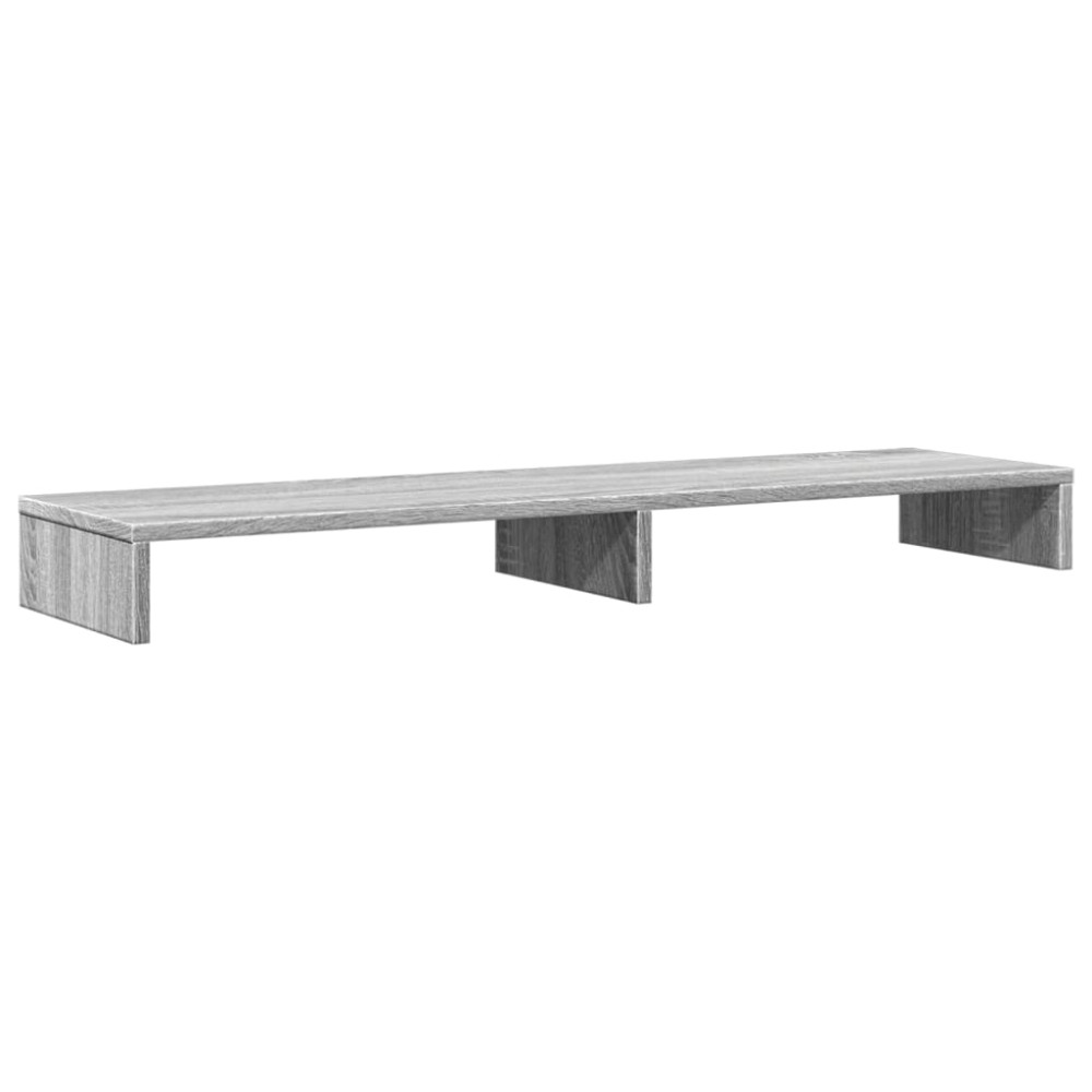 Produktbild för Skärmställ grå sonoma 100x27x10 cm konstruerat trä