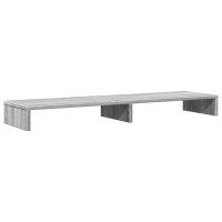 Produktbild för Skärmställ grå sonoma 100x27x10 cm konstruerat trä