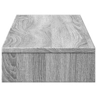 Produktbild för Skärmställ grå sonoma 100x27x10 cm konstruerat trä