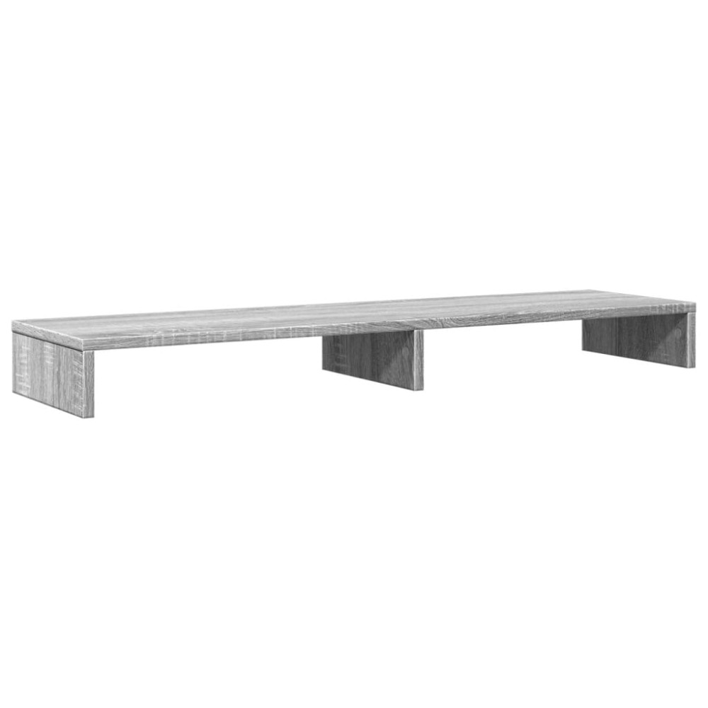 Produktbild för Skärmställ grå sonoma 100x27x10 cm konstruerat trä