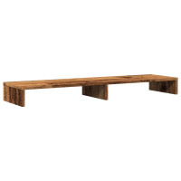 Produktbild för Skärmställ åldrat trä 100x27x10 cm konstruerat trä