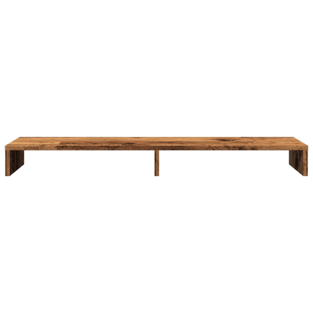 Produktbild för Skärmställ åldrat trä 100x27x10 cm konstruerat trä